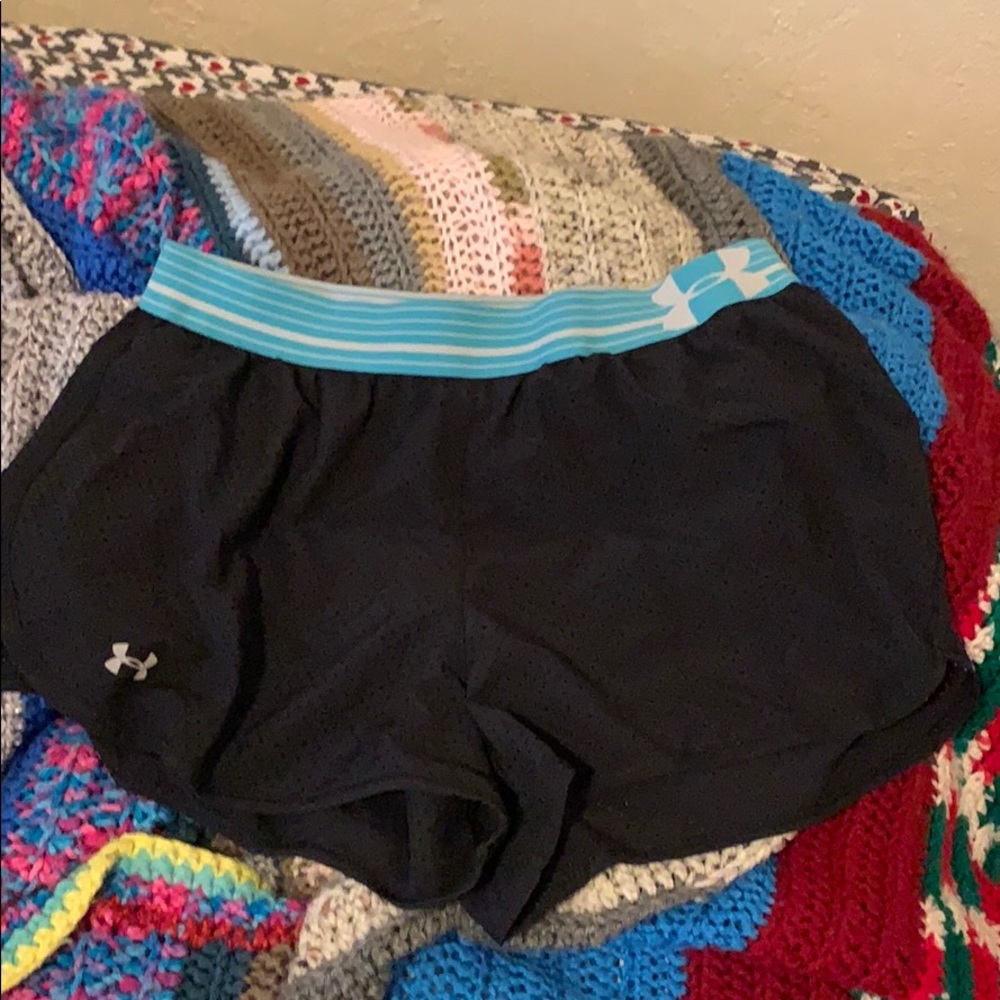 Under armor running shorts with underwear
